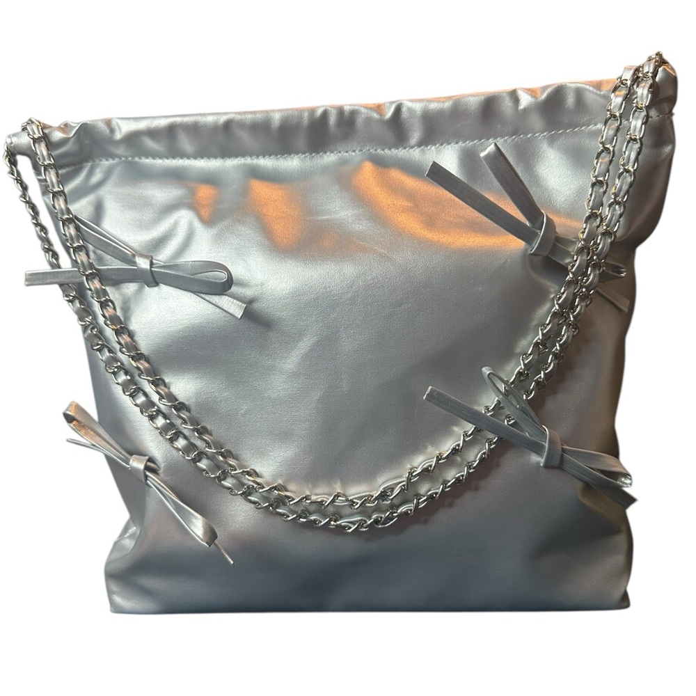 Silver Shoulder Bag